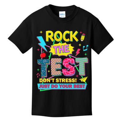 Test Day Rock The Test Just Do Your Best Teacher Testing Kids T-Shirt