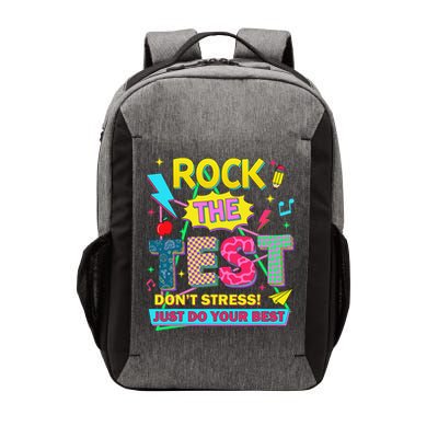 Test Day Rock The Test Just Do Your Best Teacher Testing Vector Backpack