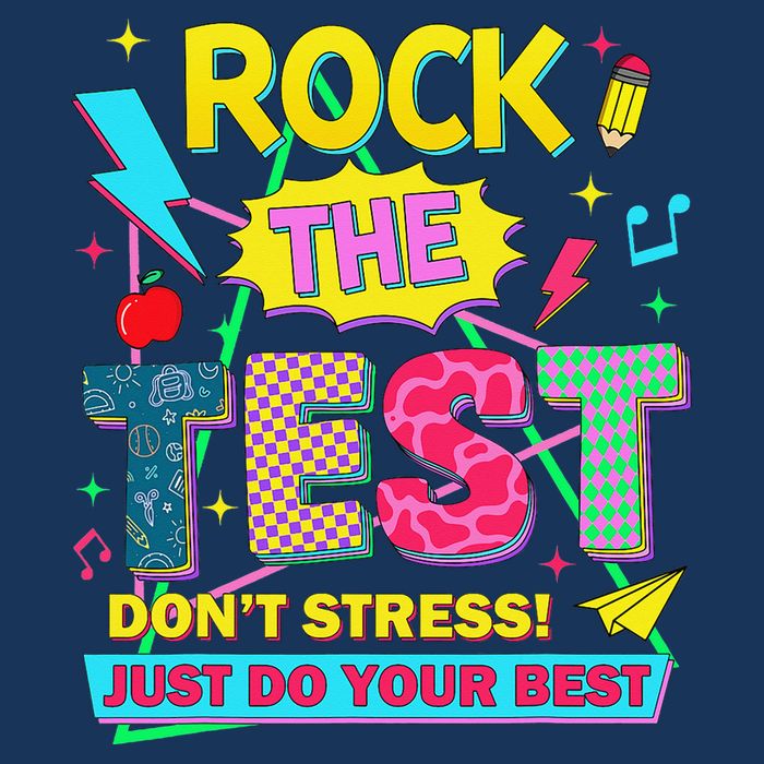 Test Day Rock The Test Just Do Your Best Teacher Testing Infant Baby Jersey Bodysuit