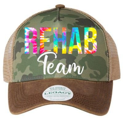 Tie Dye Rehab Team Rehabilitation Awareness Week OT PT ST Legacy Tie Dye Trucker Hat