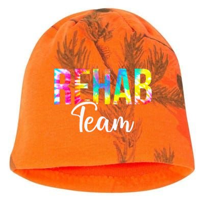 Tie Dye Rehab Team Rehabilitation Awareness Week OT PT ST Kati - Camo Knit Beanie