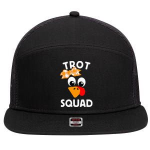 Thanksgiving Day Running Turkey Trot Squad 7 Panel Mesh Trucker Snapback Hat