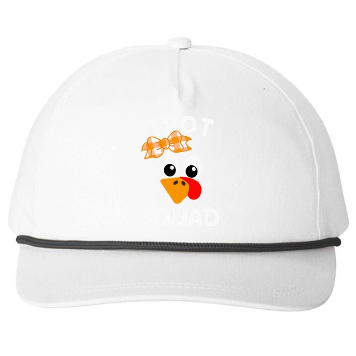 Thanksgiving Day Running Turkey Trot Squad Snapback Five-Panel Rope Hat