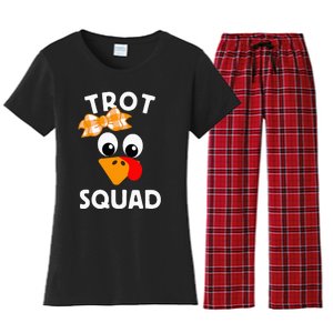 Thanksgiving Day Running Turkey Trot Squad Women's Flannel Pajama Set