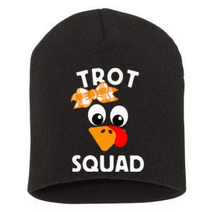 Thanksgiving Day Running Turkey Trot Squad Short Acrylic Beanie