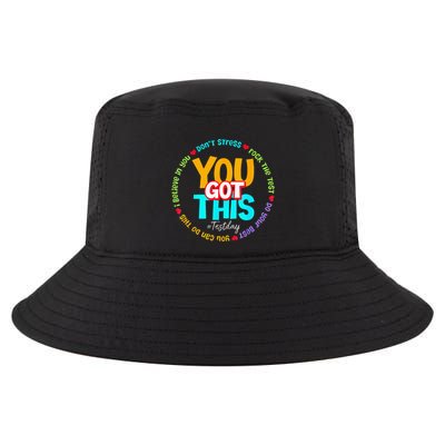 Test Day Rock The Test Teacher Te Day You Got This Cool Comfort Performance Bucket Hat