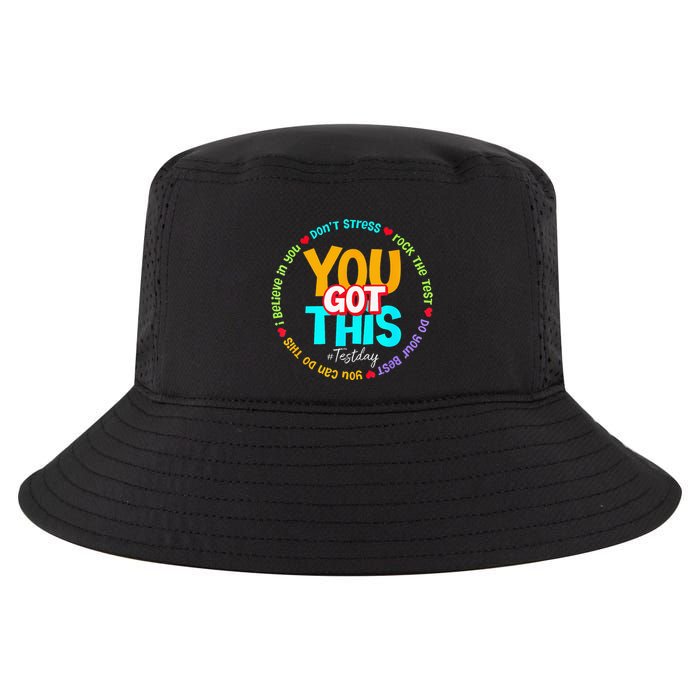 Test Day Rock The Test Teacher Te Day You Got This Cool Comfort Performance Bucket Hat