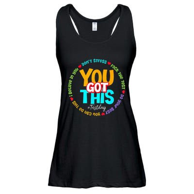 Test Day Rock The Test Teacher Te Day You Got This Ladies Essential Flowy Tank