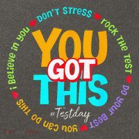 Test Day Rock The Test Teacher Te Day You Got This Cotton Canvas Backpack