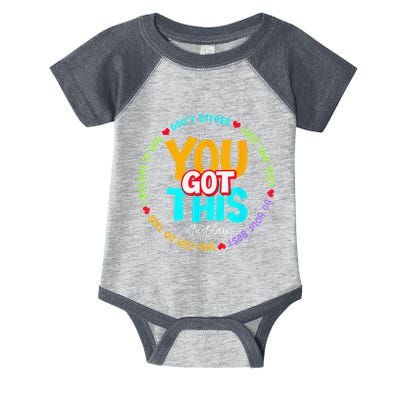 Test Day Rock The Test Teacher Te Day You Got This Infant Baby Jersey Bodysuit