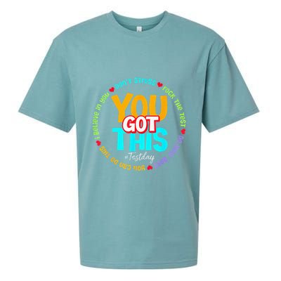 Test Day Rock The Test Teacher Te Day You Got This Sueded Cloud Jersey T-Shirt