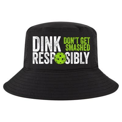Team Dink Responsibly Dont Get Smashes Funny Pickleball Gift Cool Comfort Performance Bucket Hat