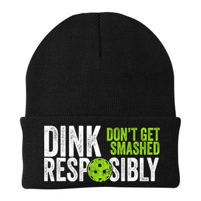 Team Dink Responsibly Dont Get Smashes Funny Pickleball Gift Beanie