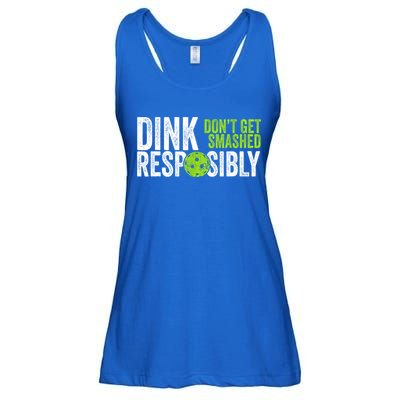 Team Dink Responsibly Dont Get Smashes Funny Pickleball Gift Ladies Essential Flowy Tank