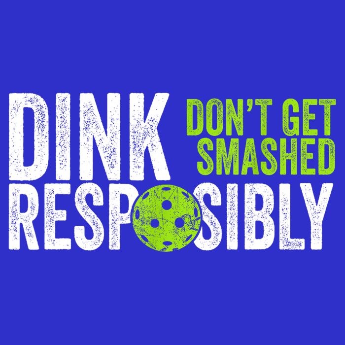 Team Dink Responsibly Dont Get Smashes Funny Pickleball Gift 16 in Basic Backpack
