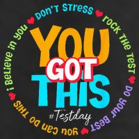 Test Day Rock The Test Teacher Testing Day You Got This Cool Comfort Performance Bucket Hat