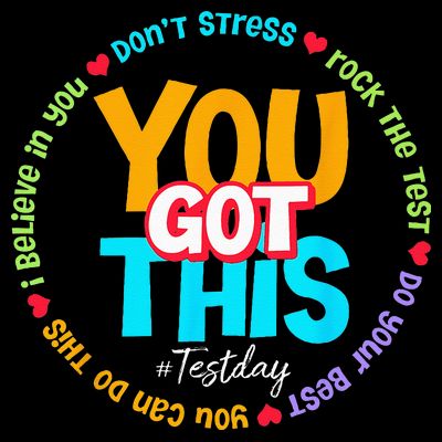 Test Day Rock The Test Teacher Testing Day You Got This T-Shirt