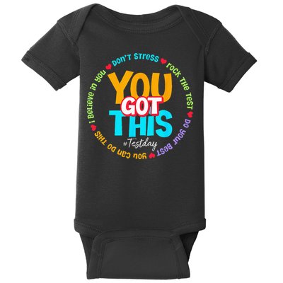 Test Day Rock The Test Teacher Testing Day You Got This Baby Bodysuit