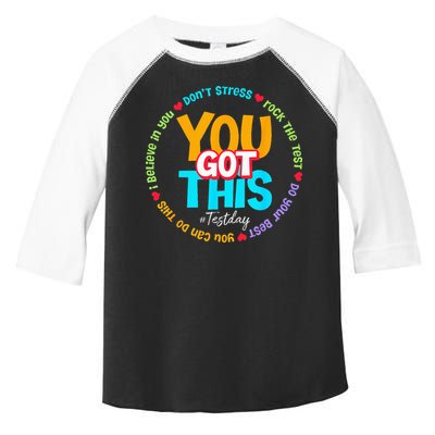 Test Day Rock The Test Teacher Testing Day You Got This Toddler Fine Jersey T-Shirt