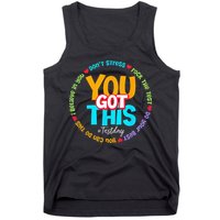Test Day Rock The Test Teacher Testing Day You Got This Tank Top
