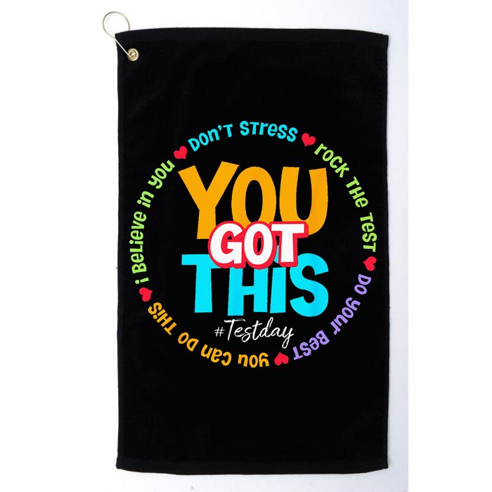 Test Day Rock The Test Teacher Testing Day You Got This Golf Towel