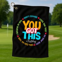 Test Day Rock The Test Teacher Testing Day You Got This Golf Towel