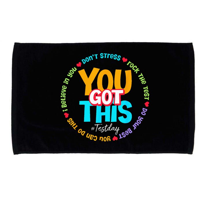 Test Day Rock The Test Teacher Testing Day You Got This Microfiber Hand Towel