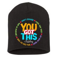 Test Day Rock The Test Teacher Testing Day You Got This Short Acrylic Beanie