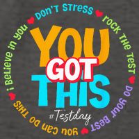 Test Day Rock The Test Teacher Testing Day You Got This Vector Backpack