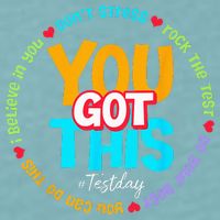 Test Day Rock The Test Teacher Testing Day You Got This Sueded Cloud Jersey T-Shirt