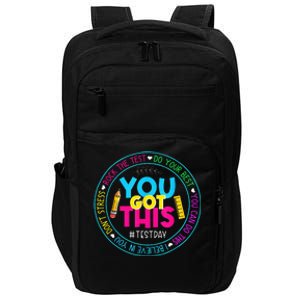 Test Day Rock The Test Teacher Testing Day You Got This Impact Tech Backpack