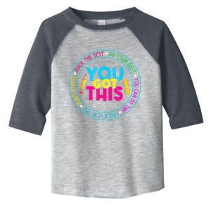 Test Day Rock The Test Teacher Testing Day You Got This Toddler Fine Jersey T-Shirt