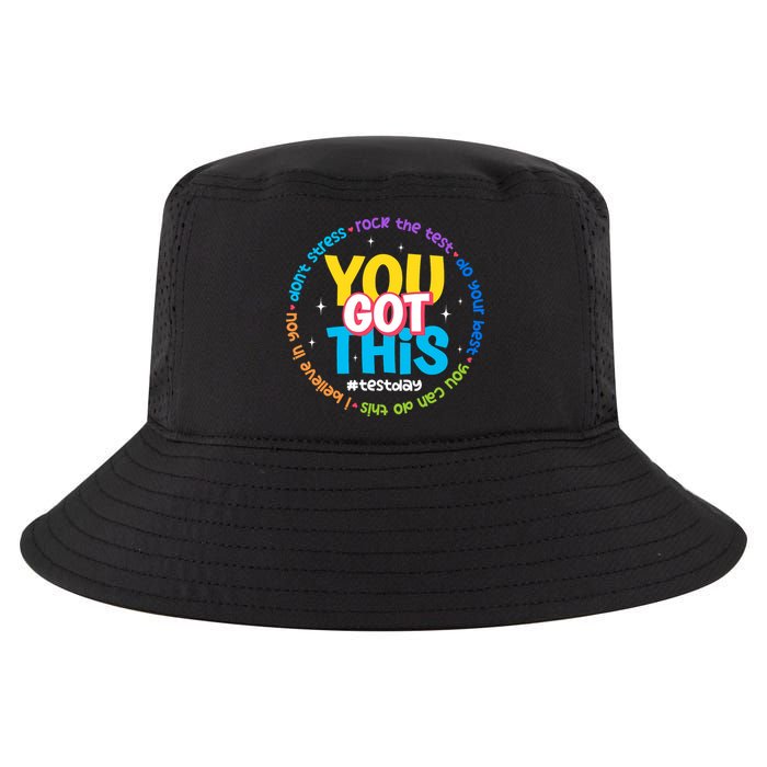 Test Day Rock The Test Teacher Testing Day You Got This  Cool Comfort Performance Bucket Hat
