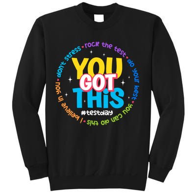 Test Day Rock The Test Teacher Testing Day You Got This  Sweatshirt