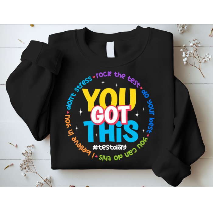 Test Day Rock The Test Teacher Testing Day You Got This  Sweatshirt