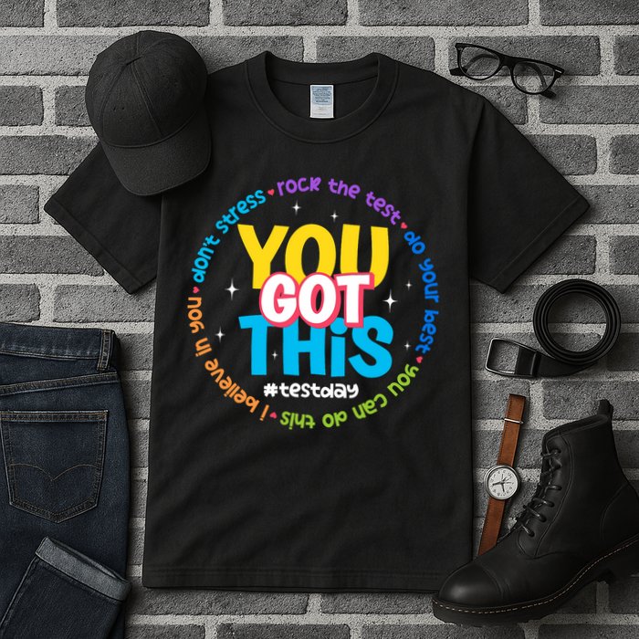 Test Day Rock The Test Teacher Testing Day You Got This  Tall T-Shirt