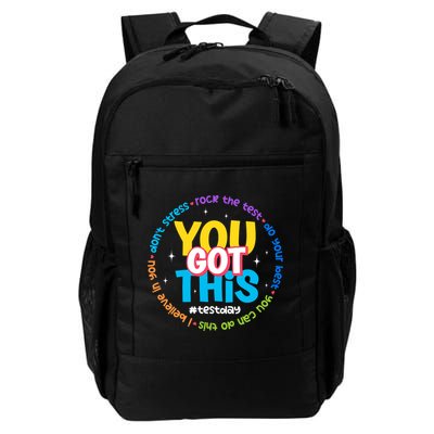 Test Day Rock The Test Teacher Testing Day You Got This  Backpack