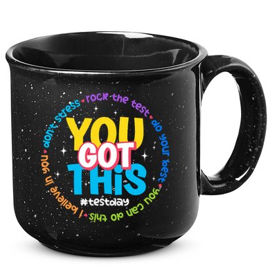 Test Day Rock The Test Teacher Testing Day You Got This  15oz Campfire Ceramic Mug