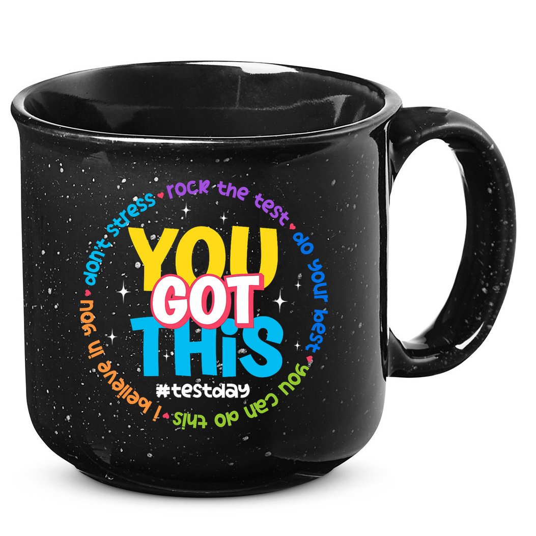 Test Day Rock The Test Teacher Testing Day You Got This  15oz Campfire Ceramic Mug