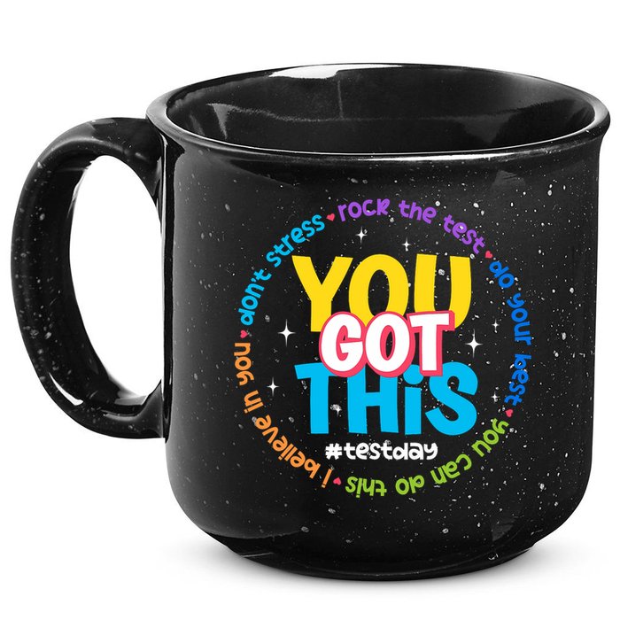 Test Day Rock The Test Teacher Testing Day You Got This  15oz Campfire Ceramic Mug