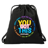 Test Day Rock The Test Teacher Testing Day You Got This  Drawstring Bag
