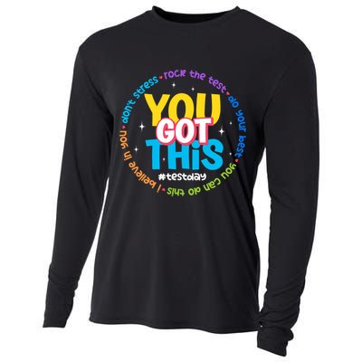 Test Day Rock The Test Teacher Testing Day You Got This  Cooling Performance Long Sleeve Crew