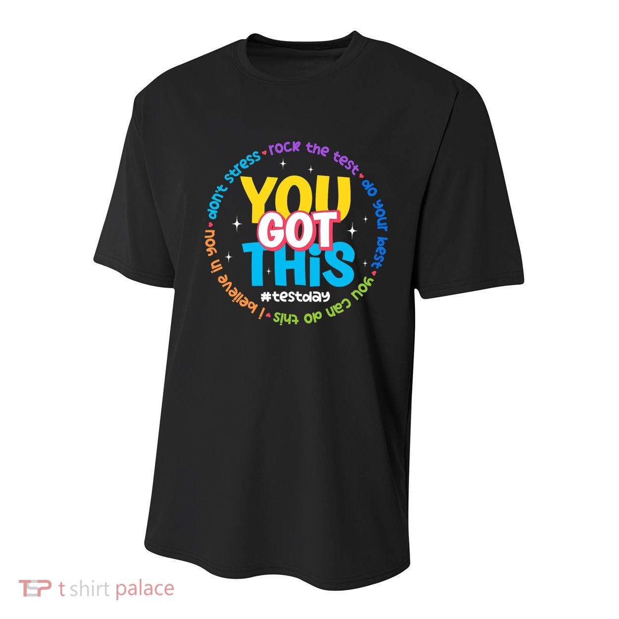 Test Day Rock The Test Teacher Testing Day You Got This  Youth Performance Sprint T-Shirt