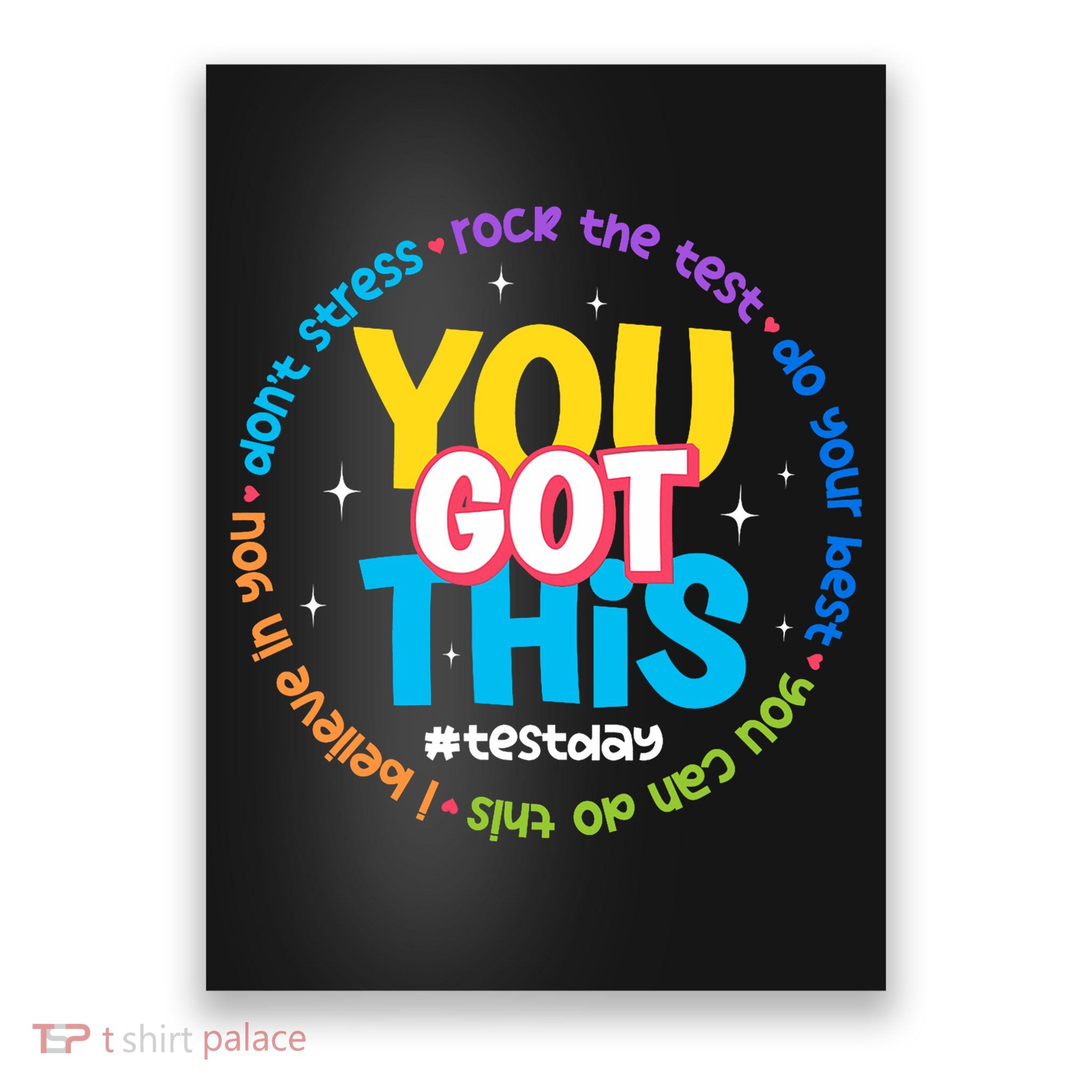Test Day Rock The Test Teacher Testing Day You Got This  Poster