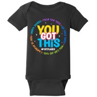 Test Day Rock The Test Teacher Testing Day You Got This  Baby Bodysuit