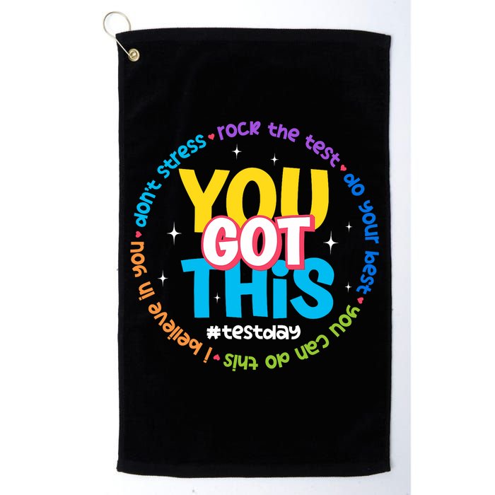 Test Day Rock The Test Teacher Testing Day You Got This  Golf Towel