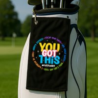 Test Day Rock The Test Teacher Testing Day You Got This  Golf Towel