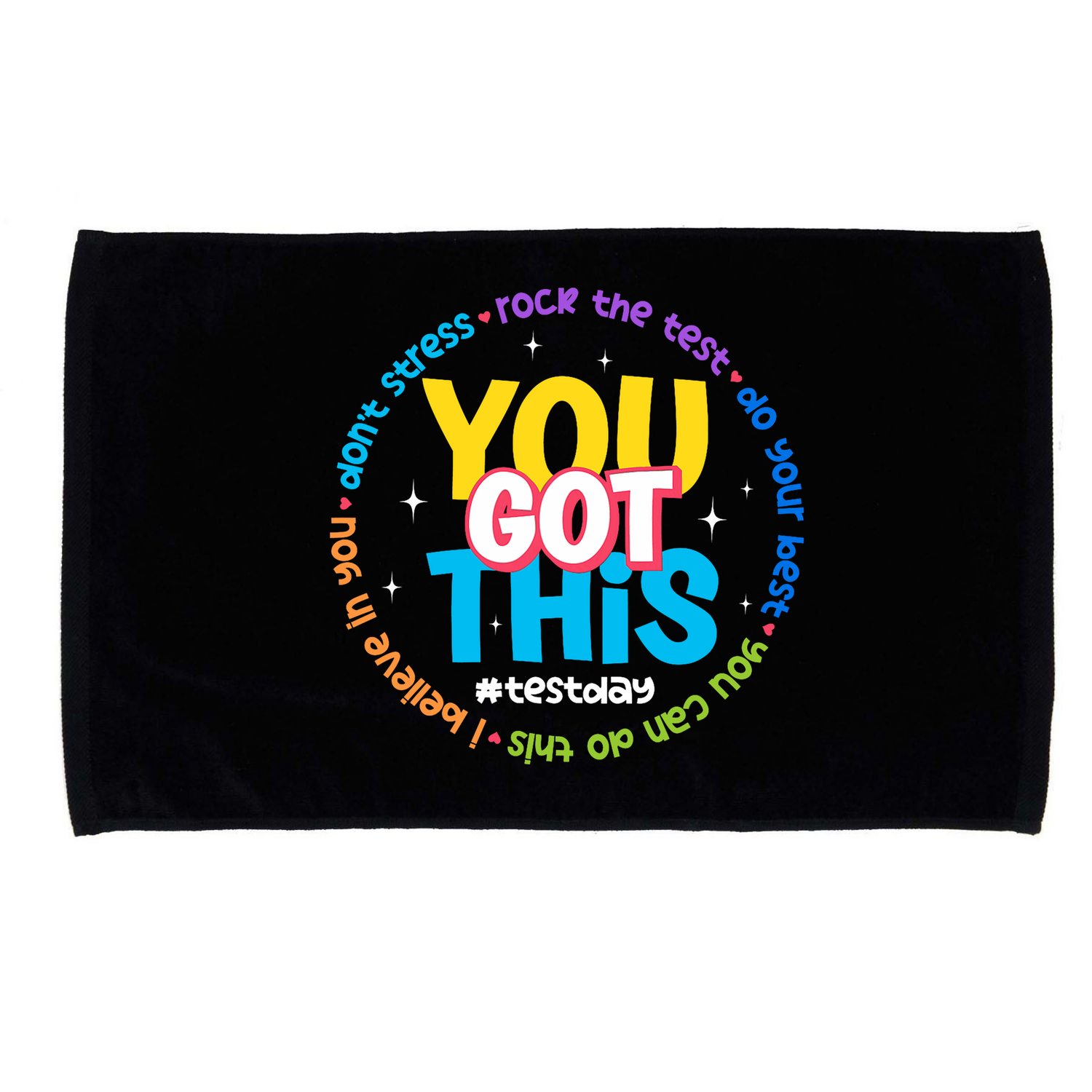 Test Day Rock The Test Teacher Testing Day You Got This  Microfiber Hand Towel