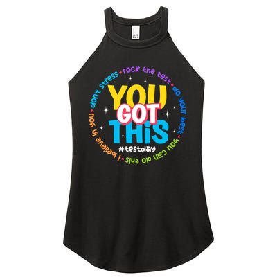 Test Day Rock The Test Teacher Testing Day You Got This  Women's Perfect Tri Rocker Tank