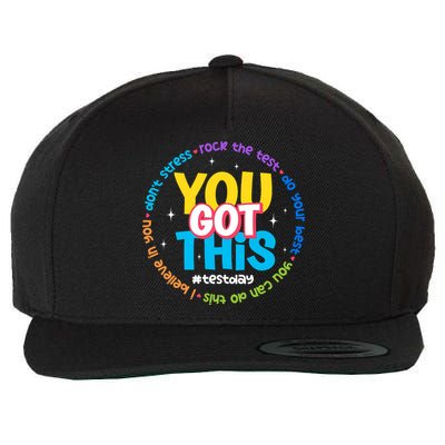 Test Day Rock The Test Teacher Testing Day You Got This  Wool Snapback Cap